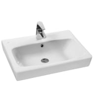 Раковина Aquaton Нео 60 1WH302186 600х170х445 мм, перелив, отверстие под смеситель, белая керамика