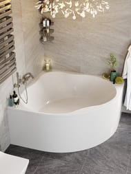 Ванна акриловая VAGNERPLAST PLEJADA 150 (1500х1500х520) угловая, белая VPBA150PLE3X-04