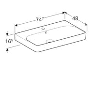������! Geberit Smyle Square ����� � ��������� 75 ��, �����+���������� ����, ��������� 529.353.JR.7