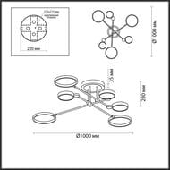 ���������� ������ Odeon Light Denzel 4320/60CL, �����