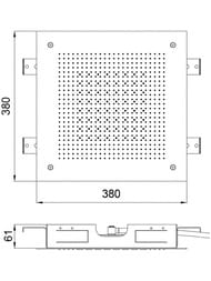 ������� ��� Almar  Velvet Rain 380�380 ��, 2 ������, ����������, � ������� ������, ���� ����������� ����� ������������� E044282.BS