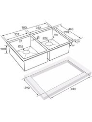 ����� ����. ����� GERBERG 78/2 UNI, PM237844-BS, ���� ����.�����, 780�440��, Paulmark