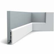 Плинтус Orac Decor SX184 (110х13х2000) белый (шт.)