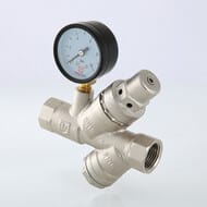Подпиточный клапан VALTEC с фильтром и манометром 1/2", VT.515.N.04