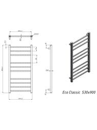 GROTA ECO CLASSIC ����������������� "�������" 530x900 RAL9005