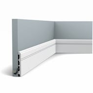Плинтус Orac Decor SX105 (108х13х2000) белый (шт.)