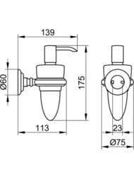 ������� ��� ������� ���� Keuco Astor ���������, 160 ��, �������� ������/���� 02152 019000