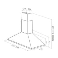 ������� ELICA Tamaya Rail CRBR/A/90 LED, 900�515 ��, 750 �3/�, 146 ��, ��.�����/������ PRF0177418