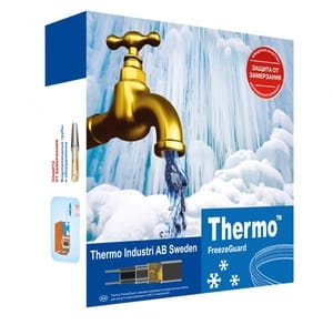 Греющий кабель для труб THERMO FreezeGuard 30м, 25Вт/пог.м, 750Вт, наружный