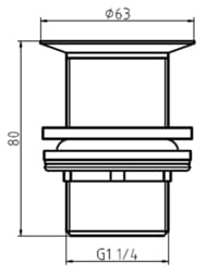   Arrowhead 1 1/4" 80,  ,    7/8,  740004