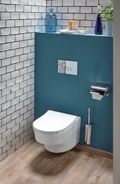 Инсталляция Jacob Delafon E24156 кнопка хром E20859 + унитаз Odeon RG сид.тонкое микрол. E21745RU-00
