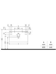 ����� c ��������� Duravit Brioso (600�480�613) ���������, 1 ���.��� ����., ����� ������ BR4605O1022