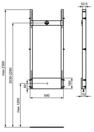 Инсталляция Ideal Standard ProSys + Смеситель для ванны/душа 6в1 термостат встраив  R016767+BD006XC