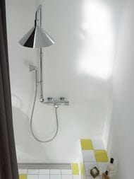 Душевая система Axor Front Showerpipe 26020000 термостат, верхний и ручной душ, штанга, шланг 1,6м — изображение 4