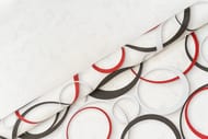 Обои виниловые OVK Design Кольца Mikado Yello сет 4 Кольца (1,06х10) красные, 10514-02 (рулон)