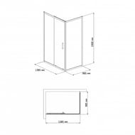 ������� ������ BAND HOURS MIKE/ SIDE-GLASS 1014 (1900�1385�985) ��� ������� 190570001