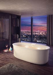 Ванна отдельностоящая JACUZZI ARGA (1750х850х570) гидромассаж, подсветка ARG101C0118