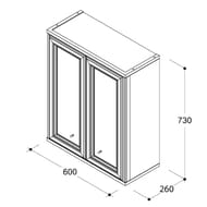 ���� Caprigo ������� 600 bianco antico 600�730�260 2 ����� 10495-011