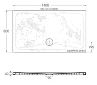 ������� ������ Azzurra Pietraceramica (1400�800�40) �������������, ��������, ����� PEPD14008040GE