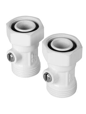 Узел нижнего подключения прямой раздельный ROYAL THERMO 3/4х3/4ЕК белый RANPP13434WH