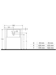 ����� ��� �������� Duravit Luv 638�743�450 1 ����, ����������� ����� ������� ��� LU956003939