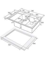 ����� ����. ����� KRONER 78/2SF, PM227851-GMR, ��������� �����, ������, 780�510��, Paulmark