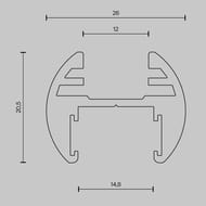 ���������� 3� ��������� ������� Maytoni Basity (������) TRX172-R-113B, ������, IP20