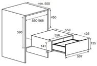 ���������� ASKO Craft ODV8127B (597�140�550) ����: Black Steel