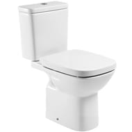 Roca DEBBA Унитаз-компакт с горизонтальным выпуском (355х655х760) белый 34299700Y+34199100Y