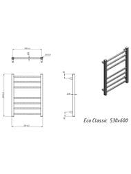 GROTA ECO CLASSIC ����������������� "�������" 530x600 �������. ����. �����, ����./���. ����. D-1/2"