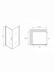 ������� ������ ABBER Sonnenstrand AG04060-S90 (600�900�1950) ������ 6�� ����������/����