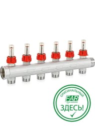 ��������� �������� FAR 1"�� �� 6 ������� 3/4" EU , � ������������, FK 3980 13406