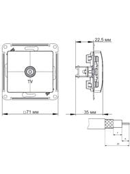 ������� ������������� Systeme Electric ATLASDESIGN TV ������� ATN000593