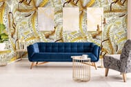 Панно Marburg Smart Art 46715 (1,59х2,70) цветы, желтое (рул.)