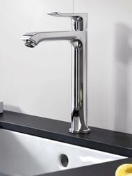Смеситель Hansgrohe Metris 31183000 для умывальника с высоким изливом и донным клапаном, хром — изображение 6