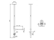    Fantini Fontane Bianche ,  PVD Matt Gun Metal 47P5P404B