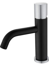 Смеситель Boheme Stick 121-BCR.2 для раковины, на 1 отверстие, однозахватный,ручка touch,черный+хром