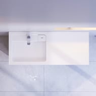 Раковина над стиральной машиной AM.PM X-Joy (1200х500х130) левая, белый глянец M85AWPL1201WG