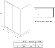 ������� ����� Jacob Delafon Serenity (1400�1900) ������ ����������/����.���� E14C140-GA