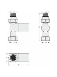 ������� ������ ������� ������� ������, 1/2"��3/4" �����. �����, 03-1401-1234