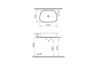 �������� ���� VitrA Outline Recycled 7993B066-0016 63 x 42 �� ��������� ������� ������� ����������������� �������� Hygiene