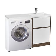 Тумба под раковину AQUATON Лондри 60 1A2669K2LHDY0  570x496x882 для стиральн.машины,дуб кантри/белый (1A266901LHDY0+1A274801LH010)