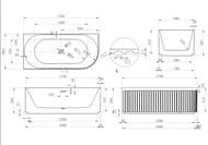 ����� ��������� Abber (1700x800) ����������, ������� �����, ����-�������, ����� AB9412-1.7