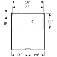 Geberit Smyle Square ����� � ��������� 60 ��, ���� ����� +���������� ����, ��������� 529.352.JR.6