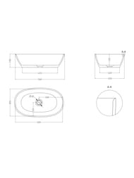 �������� ��������� SALINI Sofia (555�330�150) ���.������ S-Stone, �������, ������ 1101206SMF