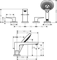  Hansgrohe Metropol 74553000     4 , -, 