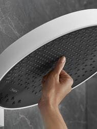 Верхний душ Hansgrohe Rainfinity 360мм 3jet с настенным держателем, белый матовый 26234700 — изображение 3