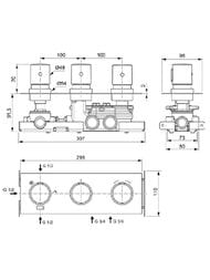��������� ��� ���� Ideal Standard CERATHERM �100 A7664AA ������������, ���������, �� 3 ������, ����