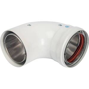 Элемент дымохода отвод 90° п/м D80/100 утепленный STOUT SCA-0080-800090