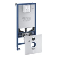 Инсталляция для подвесного унитаза Grohe Rapid SLX 1,13 м, комплект 3в1, нержавеющая сталь 39598000
